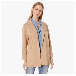 J. Crew Women’s Sweater Blazer | Sophie Open Front Merino Wool Blend | Small